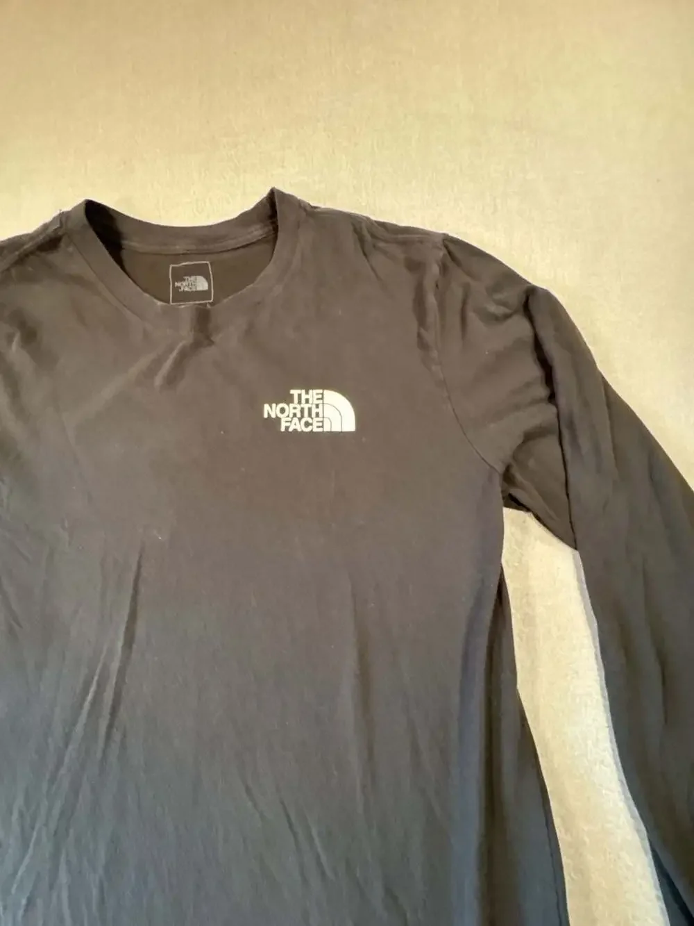 The North Face Brand Proud Men's Black Long Sleeve Graphic T-Shirt Size Large